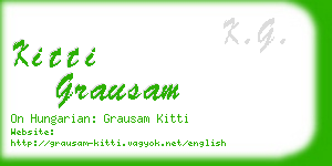 kitti grausam business card
